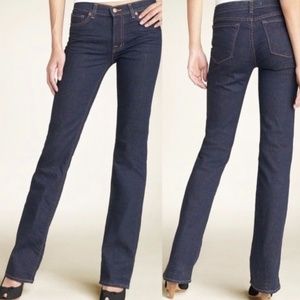 J Brand Straight Leg Womens 26 Stretch Denim Jeans in Pure Dark Wash